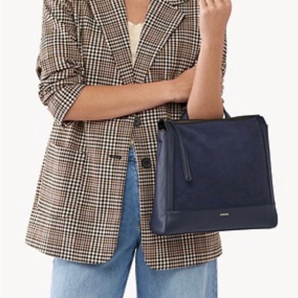 Fossil Women's Elina Convertible Small Backpack ~ Blue - Picture 8 of 8